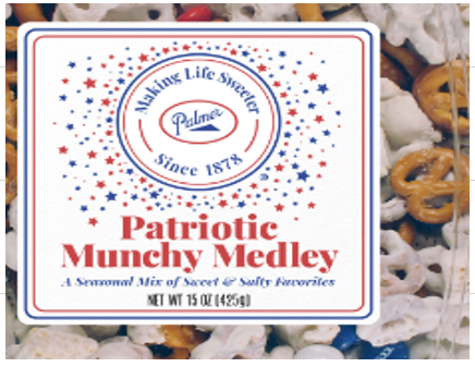 PATRIOTIC MUNCHY MEDLEY BOWL 15oz