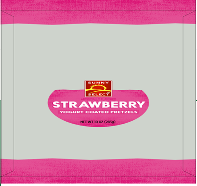 STRAWBERRY YOGURT COATED PRETZELS 10oz