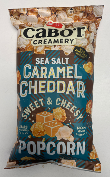 Labeling, Front of package, Cabot Creamery, Sea Salt Caramel Cheddar