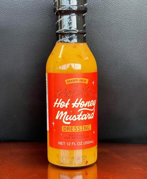 Trader Joe’s Hot Honey Mustard Dressing, Net Wt. 12 oz, Front of package
