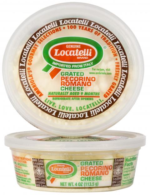 Locatelli Pecorino Romano Grated 4 oz. cup
