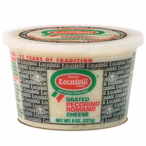 Locatelli Grated Pecorino Romano 8 oz. cup