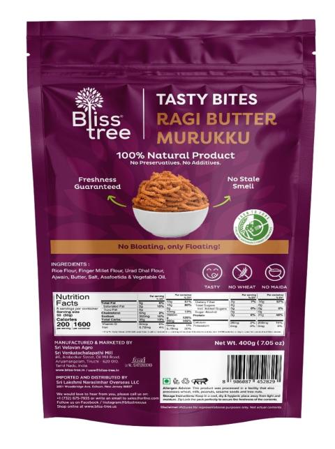 Bliss Tree Ragi Butter Murukku