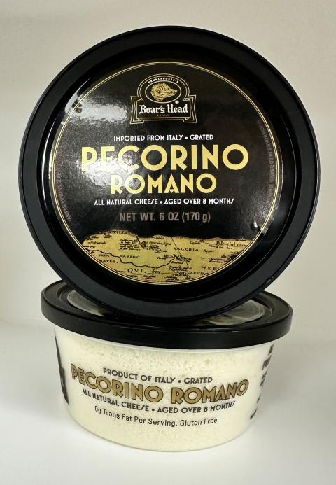 Boar’s Head Grated Pecorino Romano 6 oz. cup