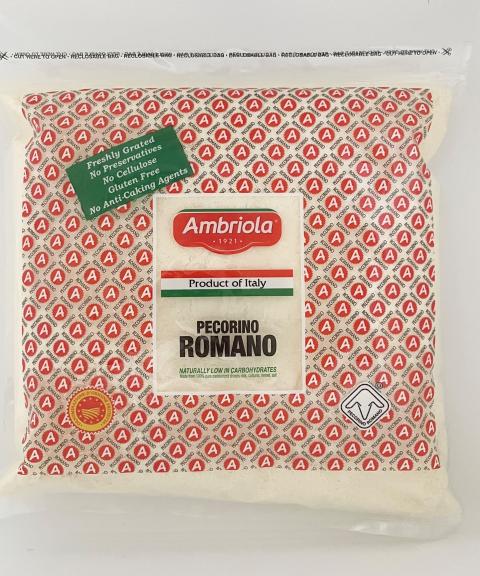 Ambriola Grated Pecorino Romano 5 lb bag