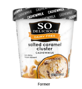 Image of former package So Delicious Dairy Free Salted Caramel Cluster Non-Dairy Frozen Dessert Pint