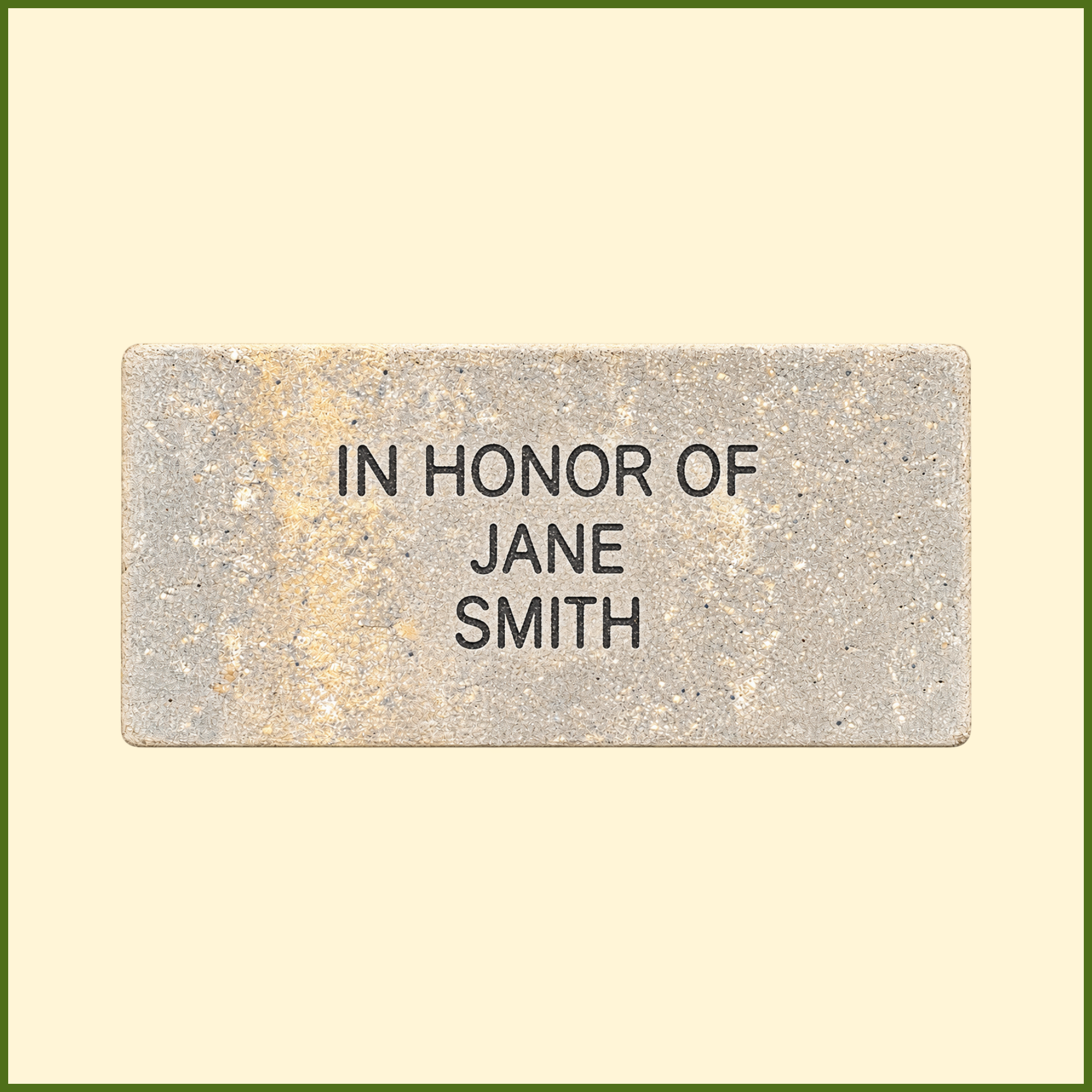 Small 4 by 8 inch In Honor Of MANNA paver