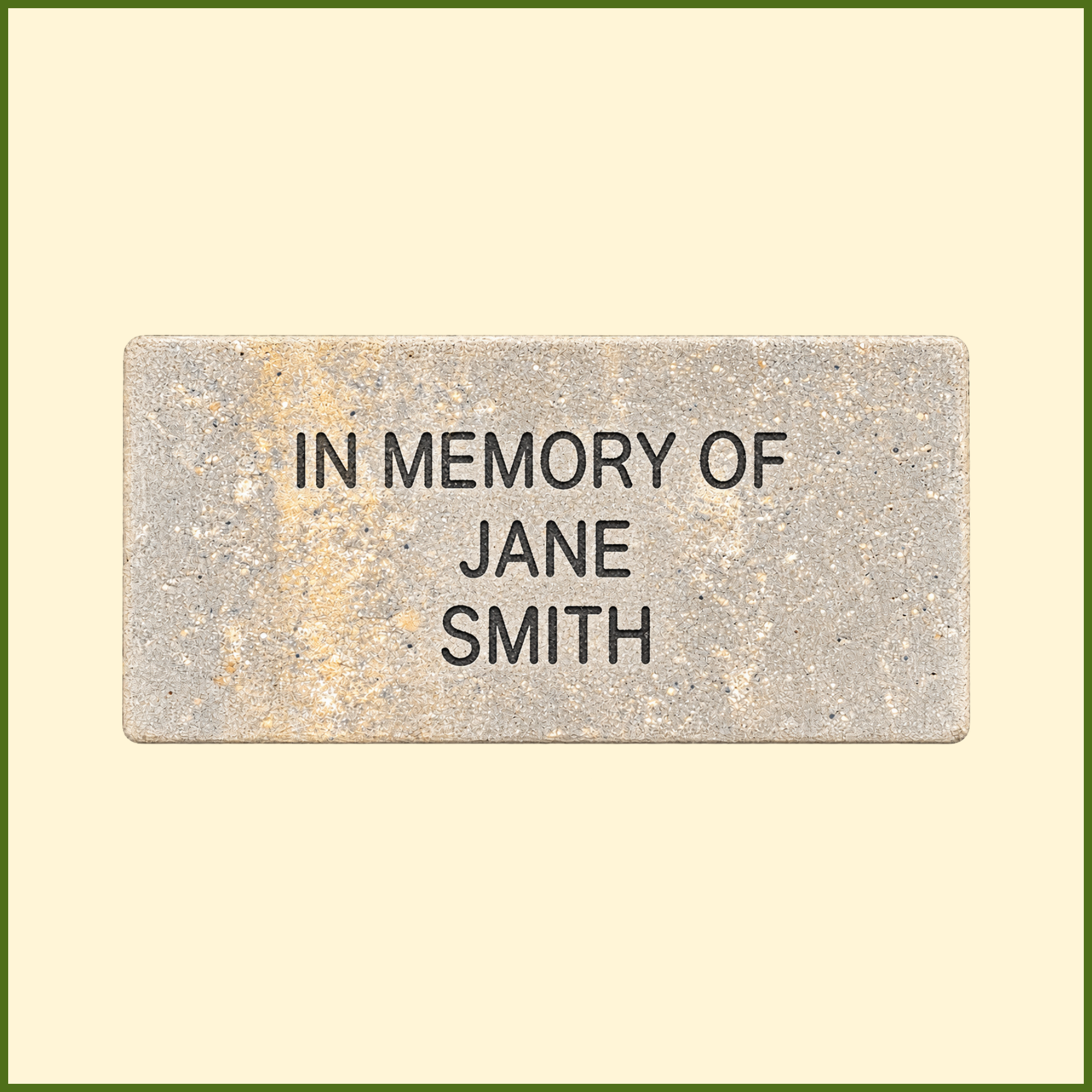 Small 4 by 8 inch In Memory Of MANNA paver